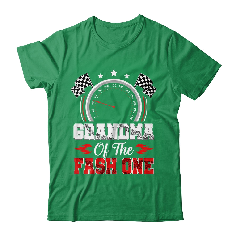 Grandma Of The Fast One 1st Birthday Racing Car Family Shirt & Hoodie | siriusteestore