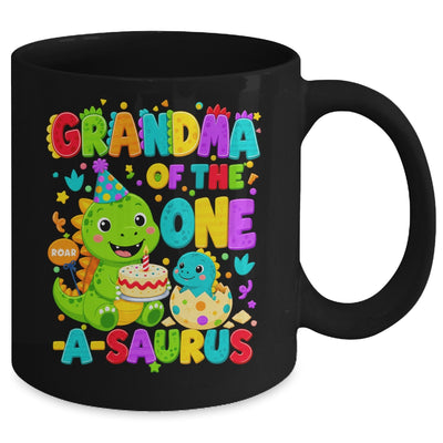 Grandma Of The One-A-Saurus 1St Birthday Boy T-Rex Dinosaur Mug | siriusteestore
