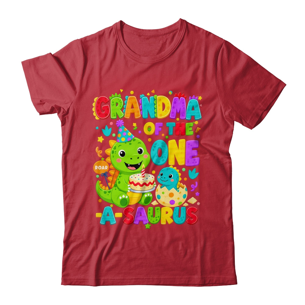 Grandma Of The One-A-Saurus 1St Birthday Boy T-Rex Dinosaur Shirt & Hoodie | siriusteestore
