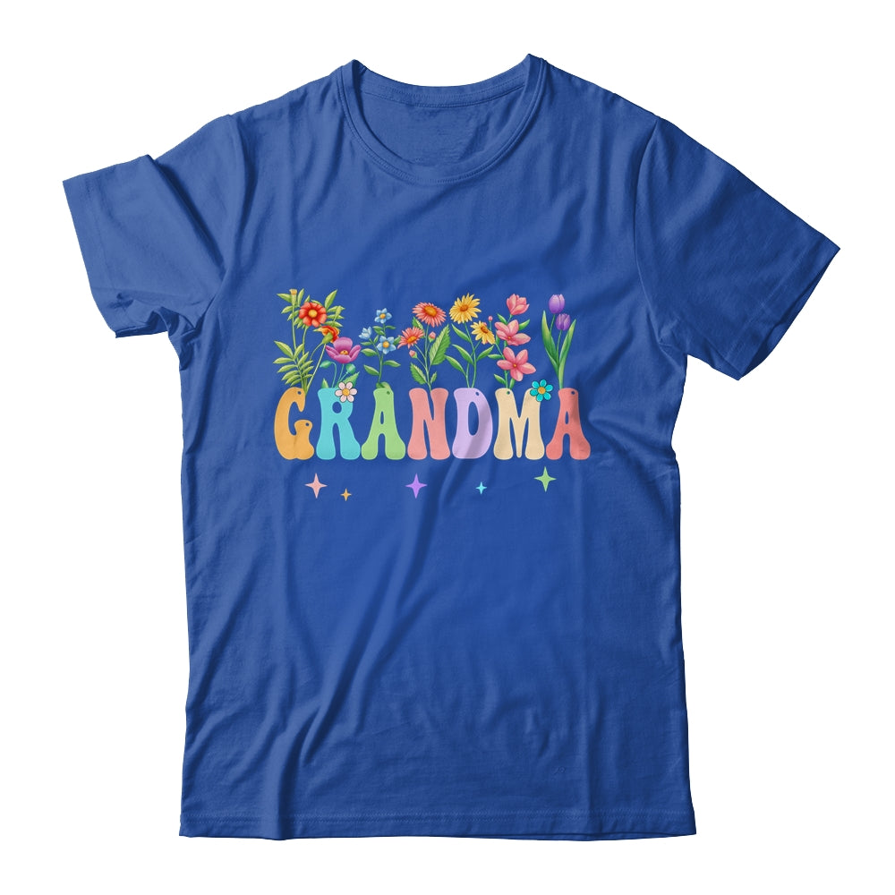 Grandma Women Wildflower Floral Design Grandma Mothers Day Shirt & Tank Top | siriusteestore