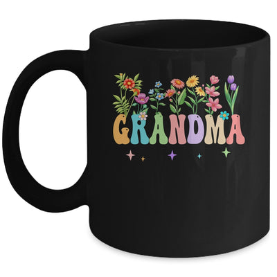 Grandma Women Wildflower Floral Design Grandma Mothers Day Mug | siriusteestore