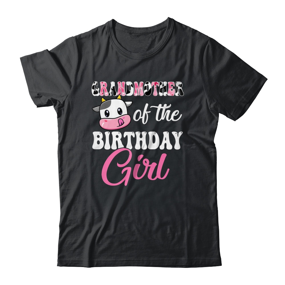 Grandmother Of The Birthday Girl Farm Cow 1st Birthday Girl Shirt & Hoodie | siriusteestore