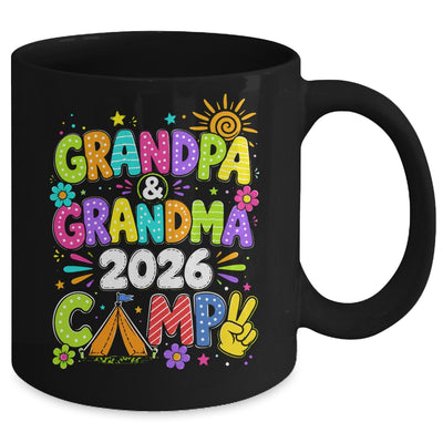 Grandpa And Grandma Camp 2026 Grandparents Camping Vacation Mug | siriusteestore