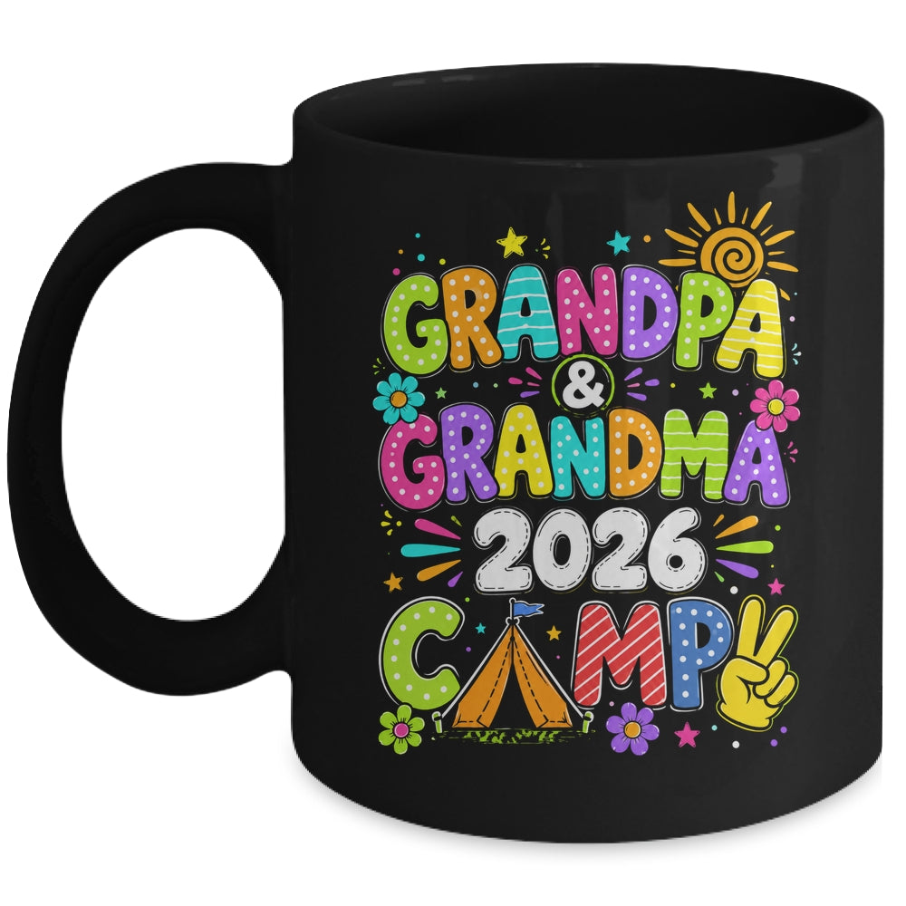 Grandpa And Grandma Camp 2026 Grandparents Camping Vacation Mug | siriusteestore