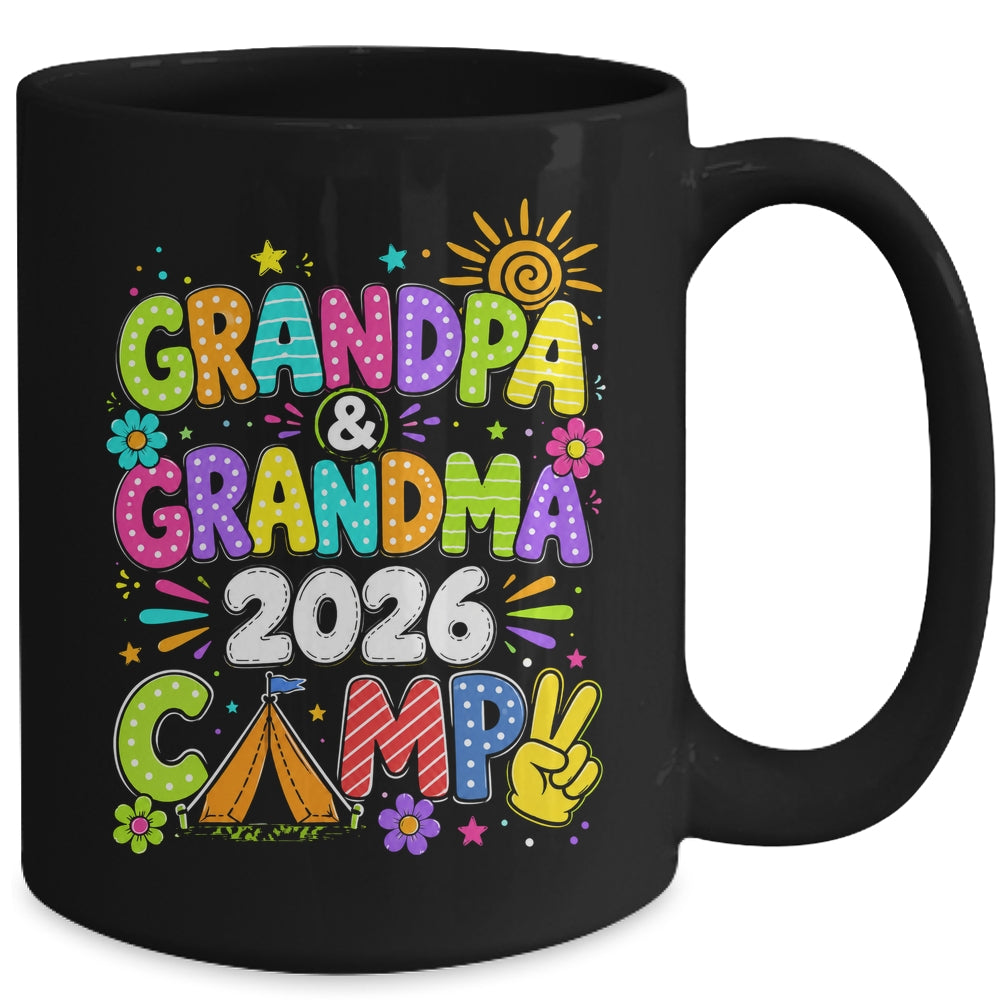 Grandpa And Grandma Camp 2026 Grandparents Camping Vacation Mug | siriusteestore