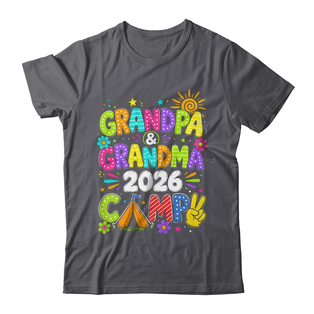 Grandpa And Grandma Camp 2026 Grandparents Camping Vacation Shirt & Hoodie | siriusteestore