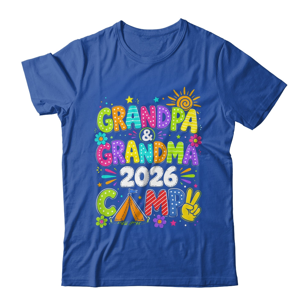 Grandpa And Grandma Camp 2026 Grandparents Camping Vacation Shirt & Hoodie | siriusteestore