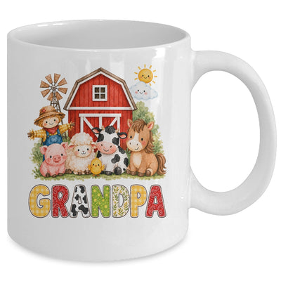 Grandpa Farm Cow 1St Birthday Girl Boy Matching Family Mug | siriusteestore