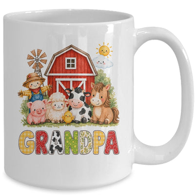 Grandpa Farm Cow 1St Birthday Girl Boy Matching Family Mug | siriusteestore