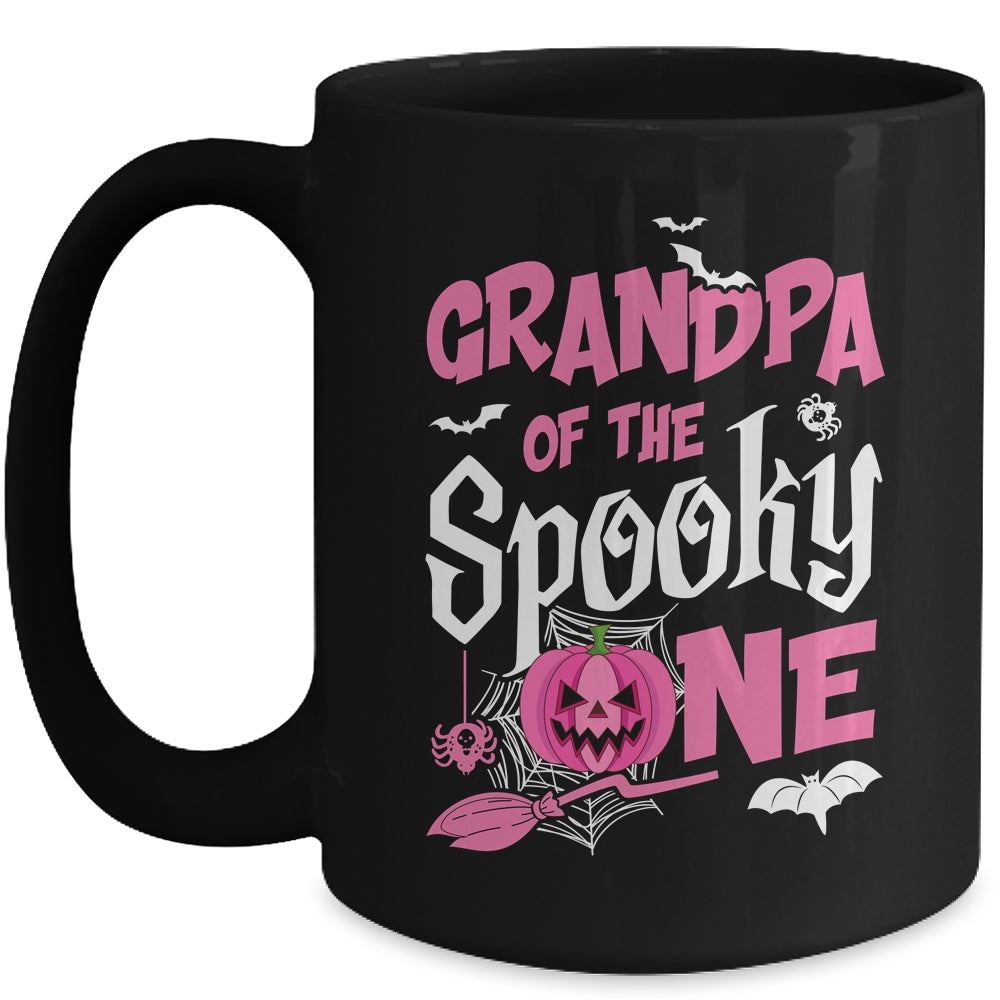 Grandpa Halloween 1st Birthday Girl Matching Family Spooky Mug | siriusteestore