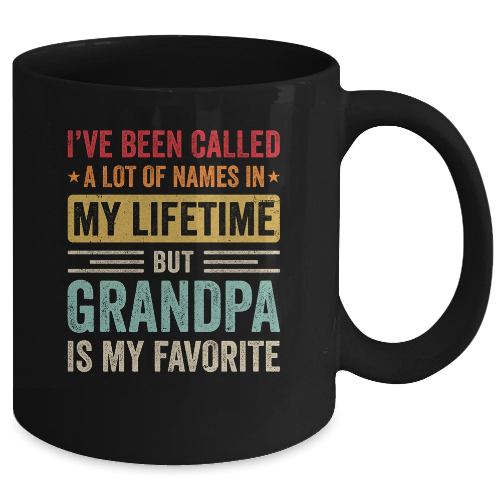Grandpa Is My Favorite Name Funny Father's Day Grandpa Mug | siriusteestore