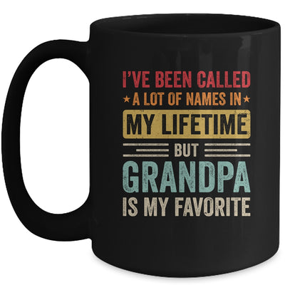 Grandpa Is My Favorite Name Funny Father's Day Grandpa Mug | siriusteestore