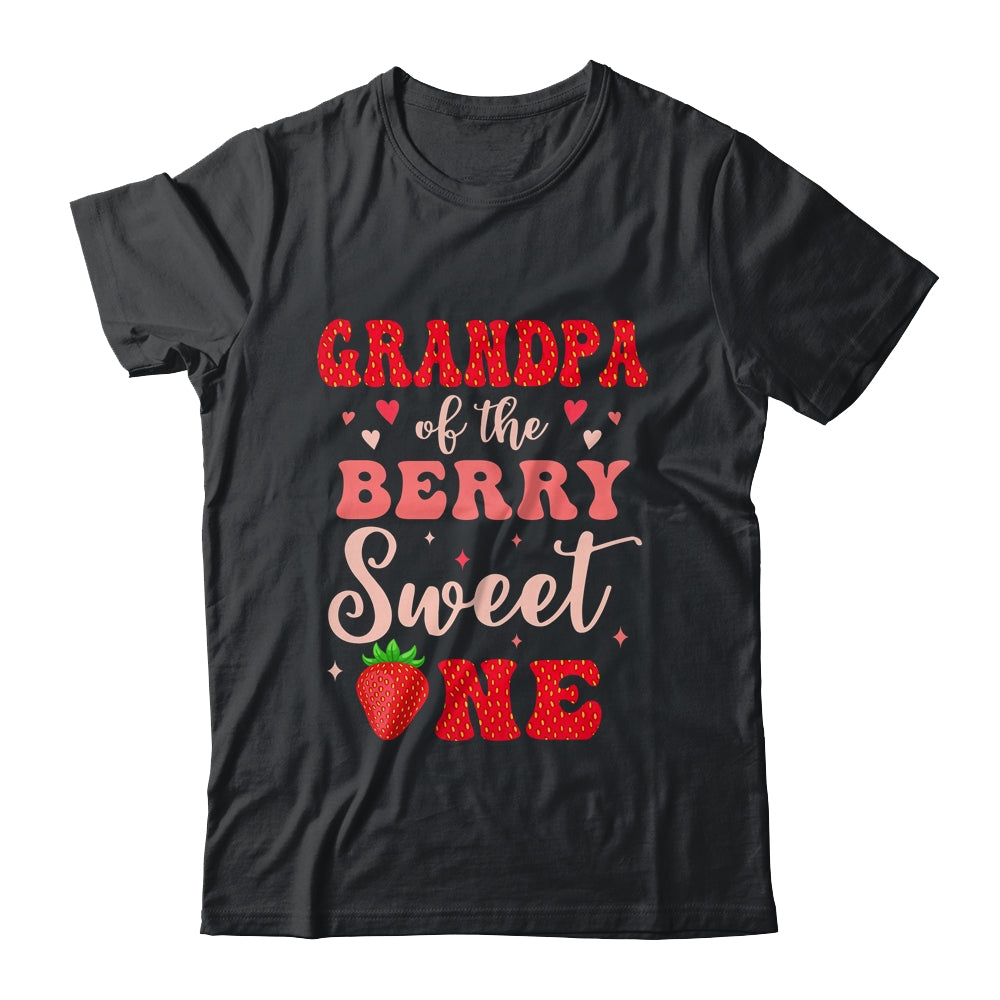 Grandpa Of The Berry Sweet One Strawberry 1st Birthday Girl Shirt & Hoodie | siriusteestore