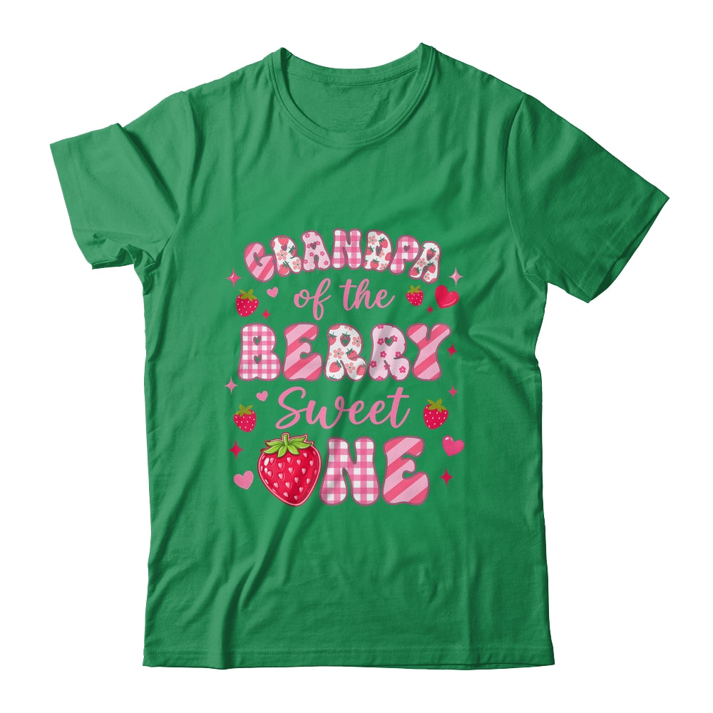 Grandpa Of The Berry Sweet One Strawberry First Birthday Shirt & Hoodie | siriusteestore