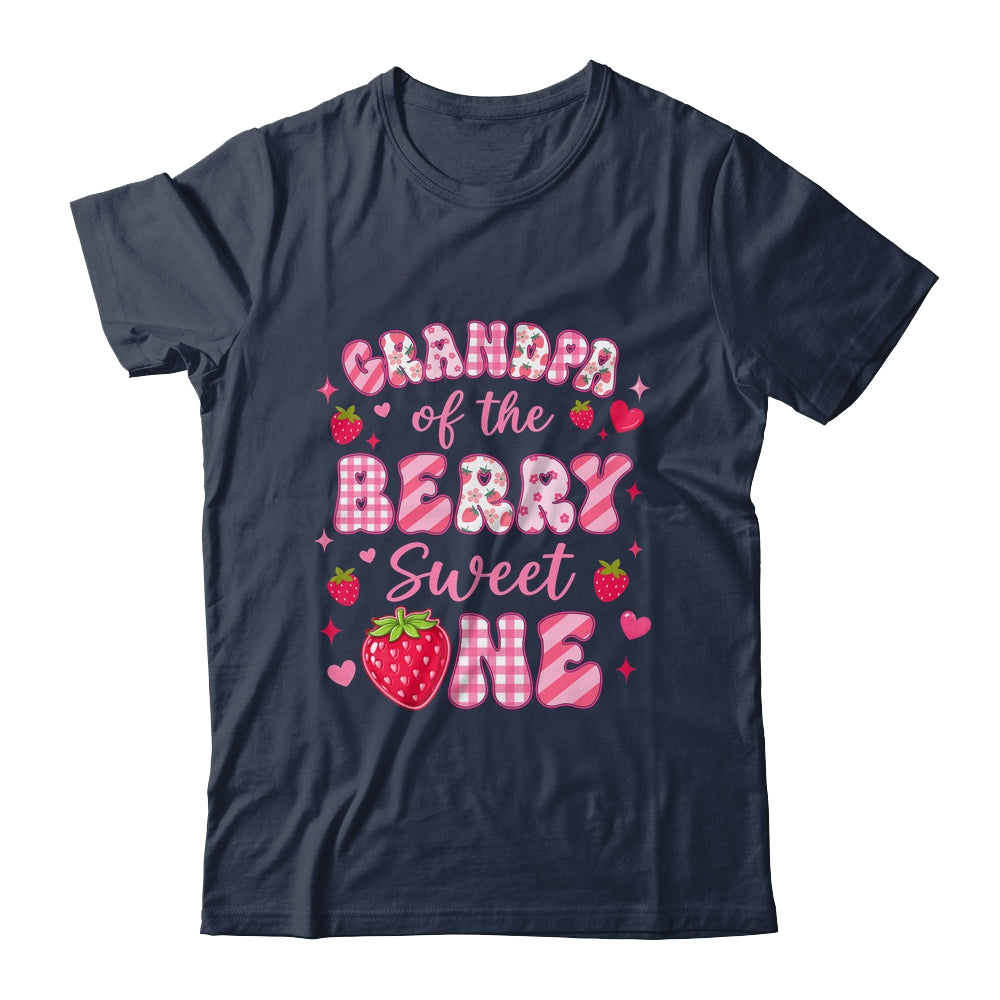 Grandpa Of The Berry Sweet One Strawberry First Birthday Shirt & Hoodie | siriusteestore
