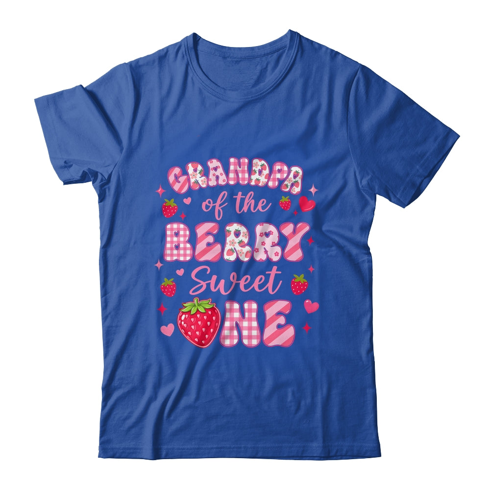 Grandpa Of The Berry Sweet One Strawberry First Birthday Shirt & Hoodie | siriusteestore