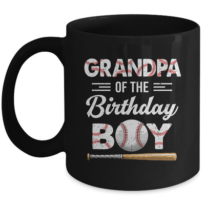 Grandpa Of The Birthday Boy Baseball Matching Family Party Mug | siriusteestore