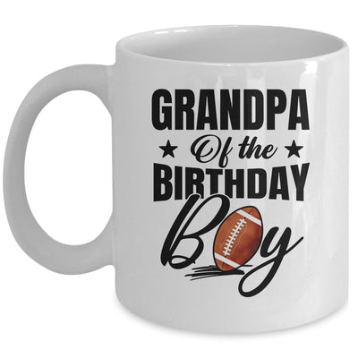 Grandpa Of The Birthday Boy Football 1st Birthday Party Mug | siriusteestore