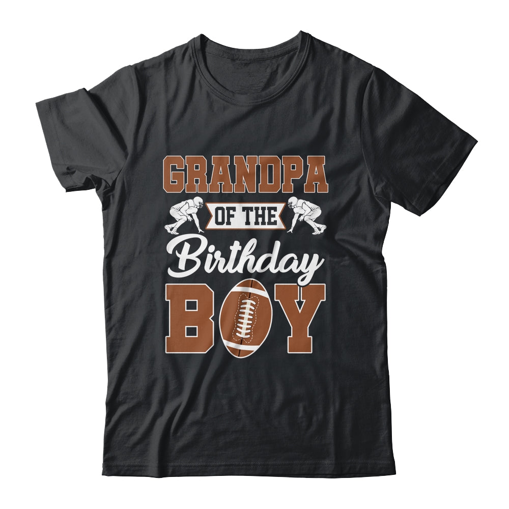 Grandpa Of The Birthday Boy Football Party Family Matching Shirt & Hoodie | siriusteestore