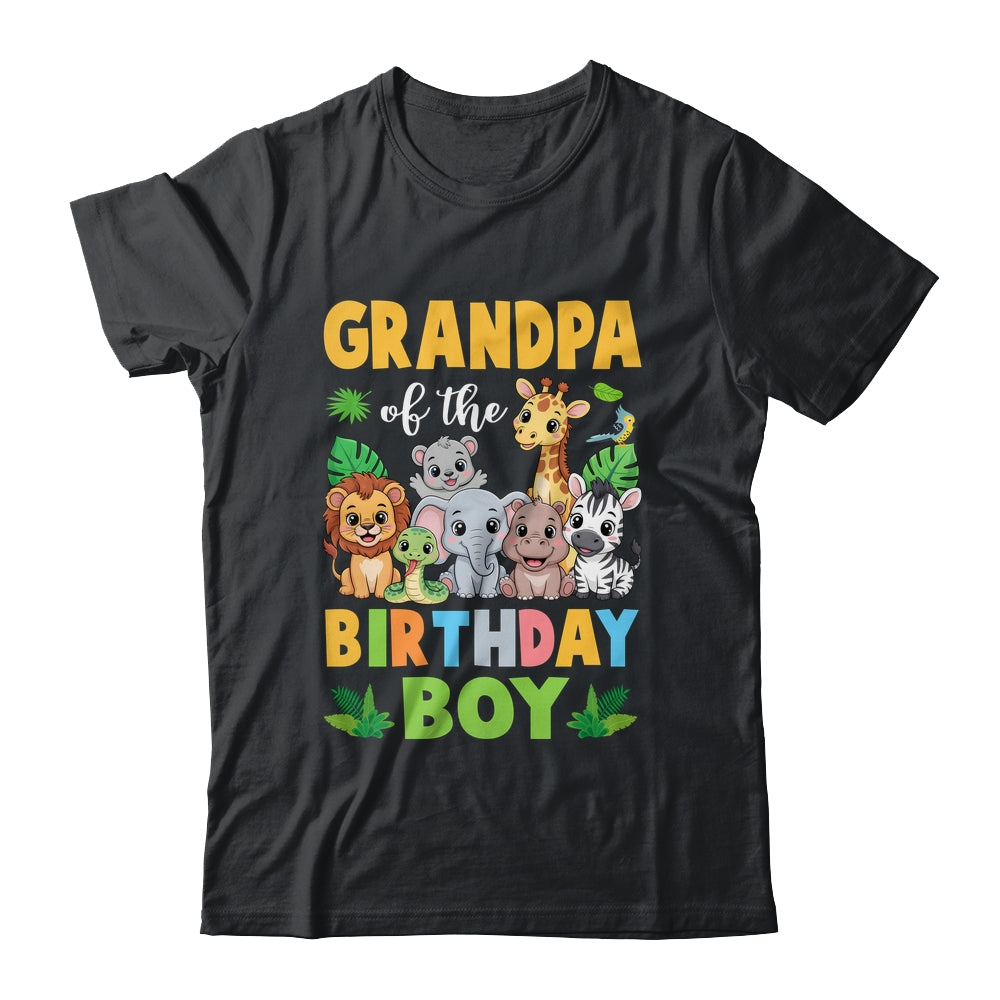 Grandpa Of The Birthday Boy Kids Safari Jungle Animal Shirt & Hoodie | siriusteestore