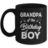 Grandpa Of The Birthday Boy Matching Family Party Birthday Mug | siriusteestore
