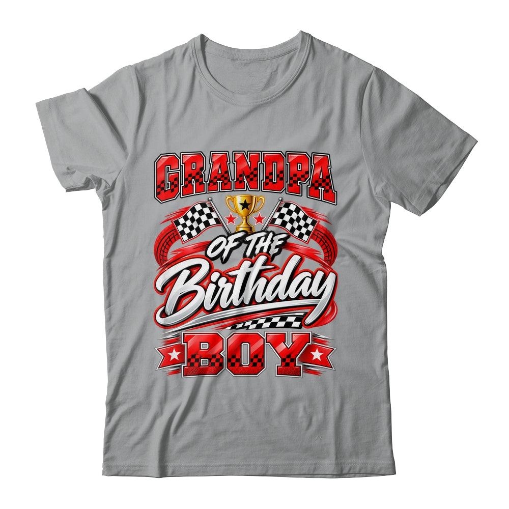 Grandpa Of The Birthday Boy Race Car Family Pit Crew Shirt & Hoodie | siriusteestore