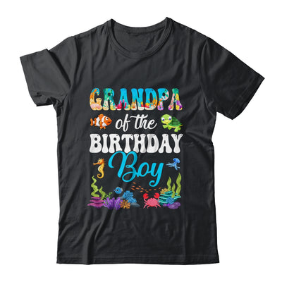 Grandpa Of The Birthday Boy Sea Fish Ocean Aquarium Party Shirt & Hoodie | siriusteestore