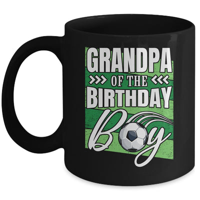 Grandpa Of The Birthday Boy Soccer Birthday Soccer Player Mug | siriusteestore