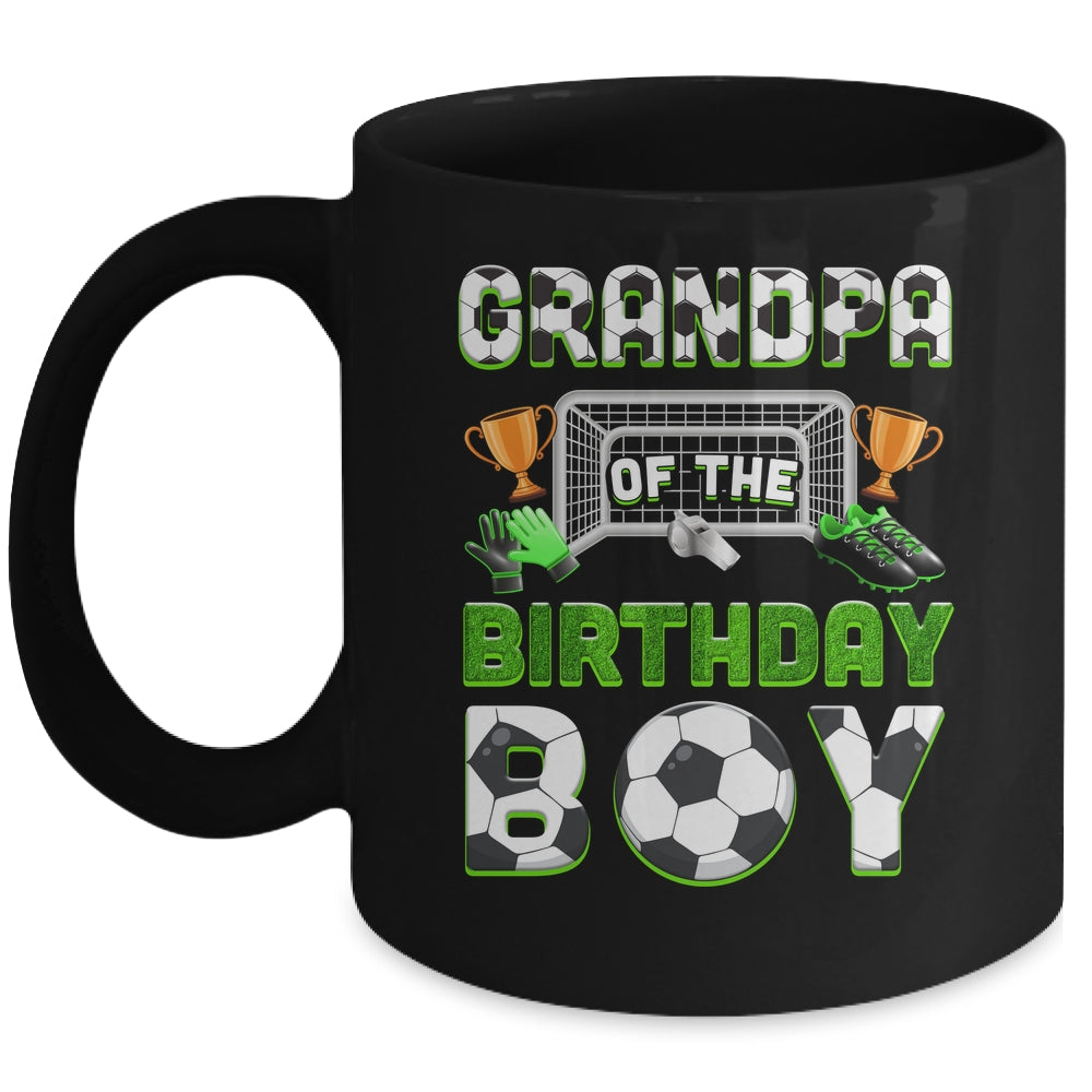 Grandpa Of The Birthday Boy Soccer Family Matching Party Mug | siriusteestore