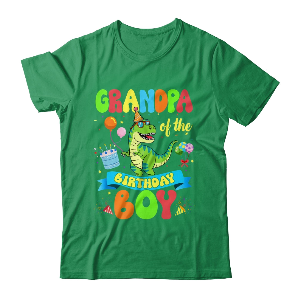 Grandpa Of The Birthday Boy TRex Dinosaur Birthday Family Shirt & Hoodie | siriusteestore