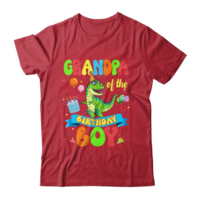 Grandpa Of The Birthday Boy TRex Dinosaur Birthday Family Shirt & Hoodie | siriusteestore