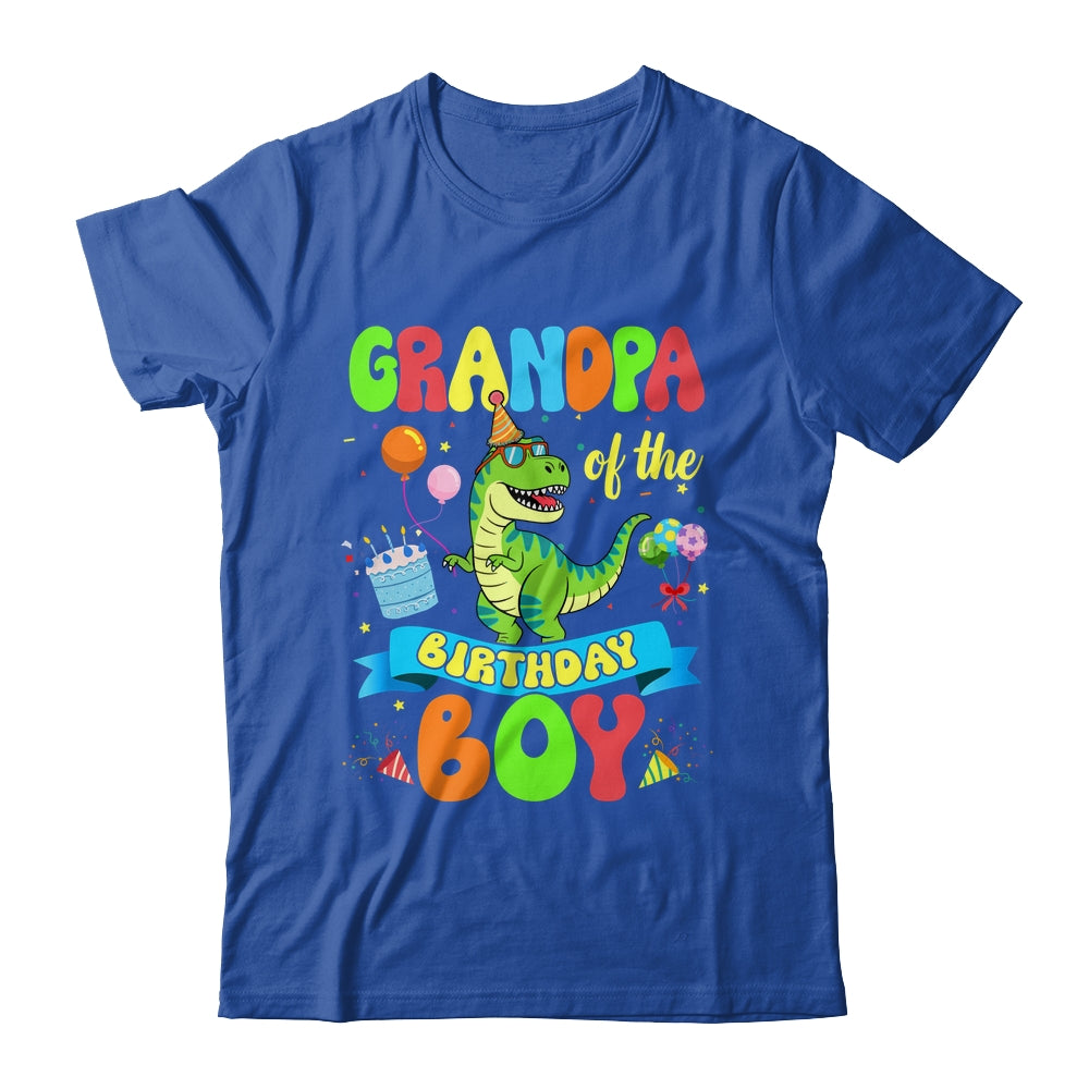 Grandpa Of The Birthday Boy TRex Dinosaur Birthday Family Shirt & Hoodie | siriusteestore