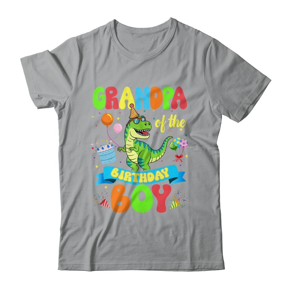 Grandpa Of The Birthday Boy TRex Dinosaur Birthday Family Shirt & Hoodie | siriusteestore