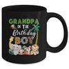Grandpa Of The Birthday Boy Wild Zoo Theme Safari Party Mug | siriusteestore