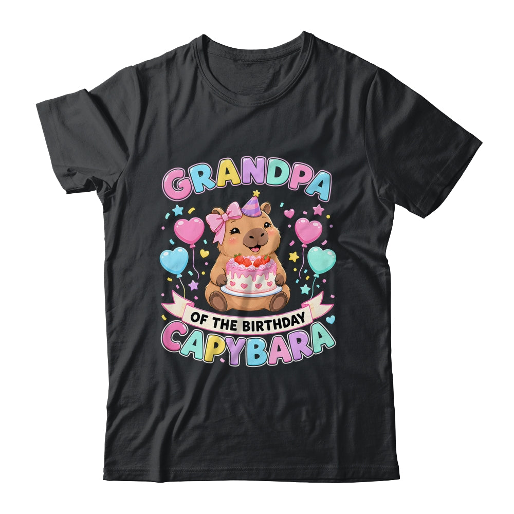 Grandpa Of The Birthday Capybara Birthday Girl Family Shirt & Hoodie | siriusteestore