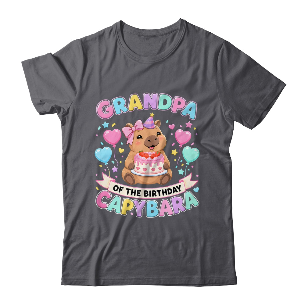 Grandpa Of The Birthday Capybara Birthday Girl Family Shirt & Hoodie | siriusteestore