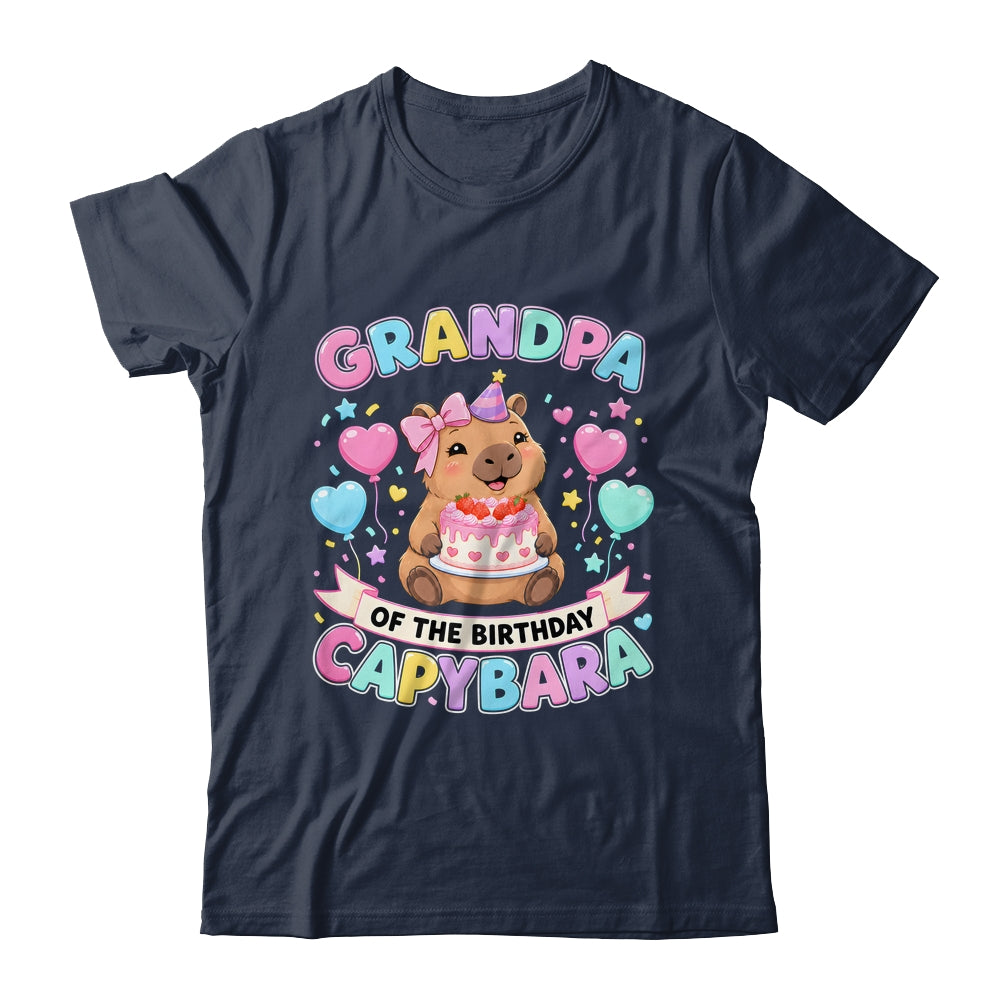 Grandpa Of The Birthday Capybara Birthday Girl Family Shirt & Hoodie | siriusteestore