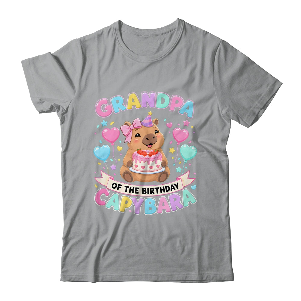 Grandpa Of The Birthday Capybara Birthday Girl Family Shirt & Hoodie | siriusteestore