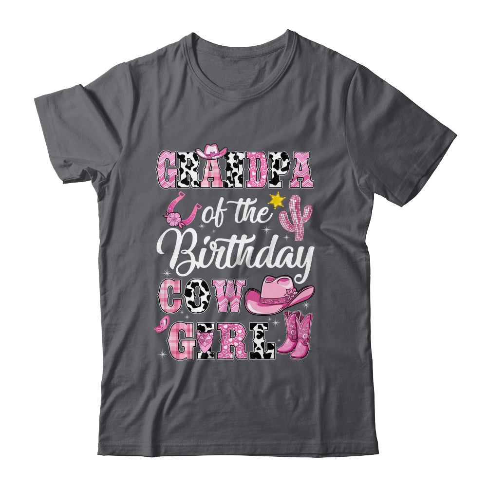 Grandpa Of The Birthday Cow Girl Western Cowgirl 1st Birthday Shirt & Hoodie | siriusteestore