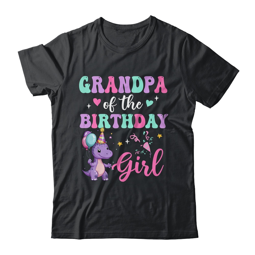 Grandpa Of The Birthday For Girl Dinosaur T-Rex Party Family Shirt & Hoodie | siriusteestore