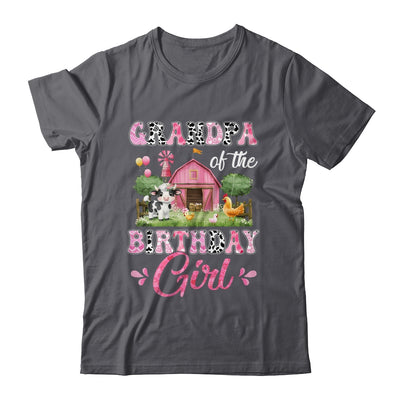 Grandpa Of The Birthday Girl 1st Birthday Cow Farm Family Shirt & Hoodie | siriusteestore