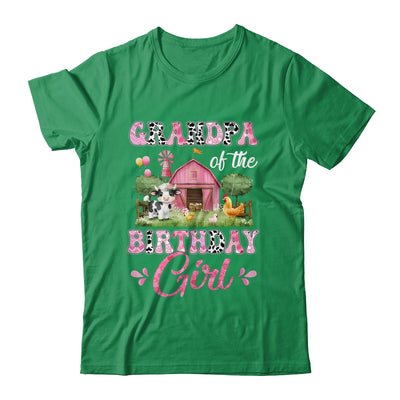 Grandpa Of The Birthday Girl 1st Birthday Cow Farm Family Shirt & Hoodie | siriusteestore