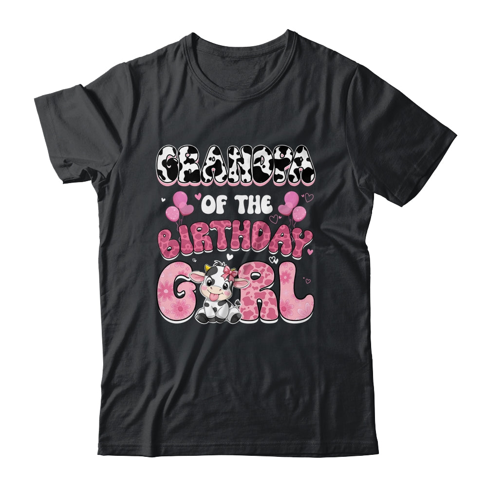 Grandpa Of The Birthday Girl Cow Farm Family 1st Birthday Shirt & Hoodie | siriusteestore