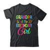 Grandpa Of The Birthday Girl Glows Retro 80's Party Family Shirt & Hoodie | siriusteestore