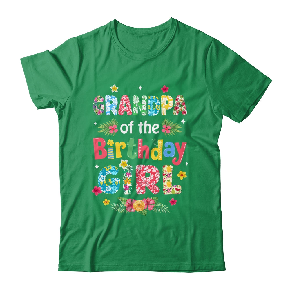 Grandpa Of The Birthday Girl Hawaii Family Party Decor Shirt & Hoodie | siriusteestore