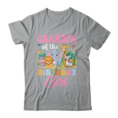 Grandpa Of The Birthday Girl Kids Safari Jungle Animal Shirt & Hoodie | siriusteestore