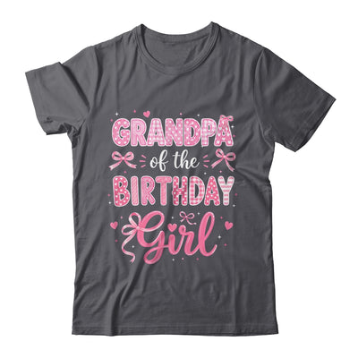 Grandpa Of The Birthday Girl Matching Pink Coquette Bow Shirt & Hoodie | siriusteestore