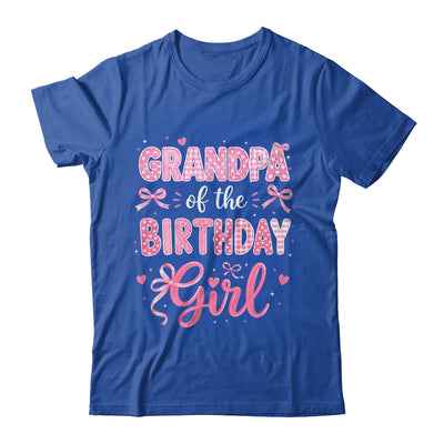 Grandpa Of The Birthday Girl Matching Pink Coquette Bow Shirt & Hoodie | siriusteestore