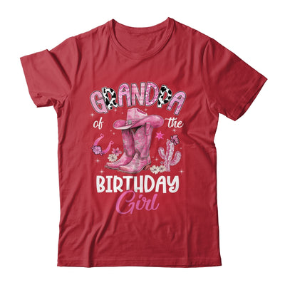 Grandpa Of The Birthday Girl Pink Cowgirl Western Cow Girl Shirt & Hoodie | siriusteestore