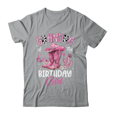 Grandpa Of The Birthday Girl Pink Cowgirl Western Cow Girl Shirt & Hoodie | siriusteestore